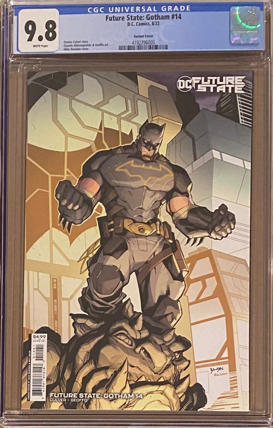 Future State: Gotham #14 Variant CGC 9.8