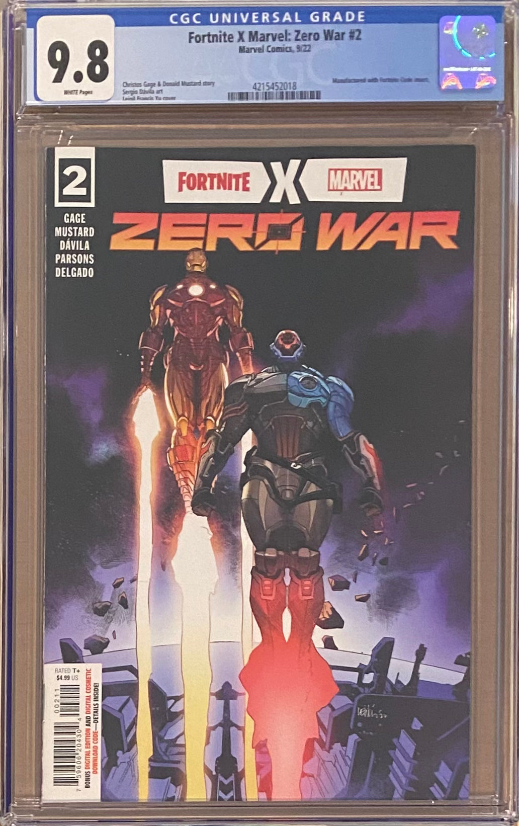 Fortnite/Marvel: Zero War #2 CGC 9.8