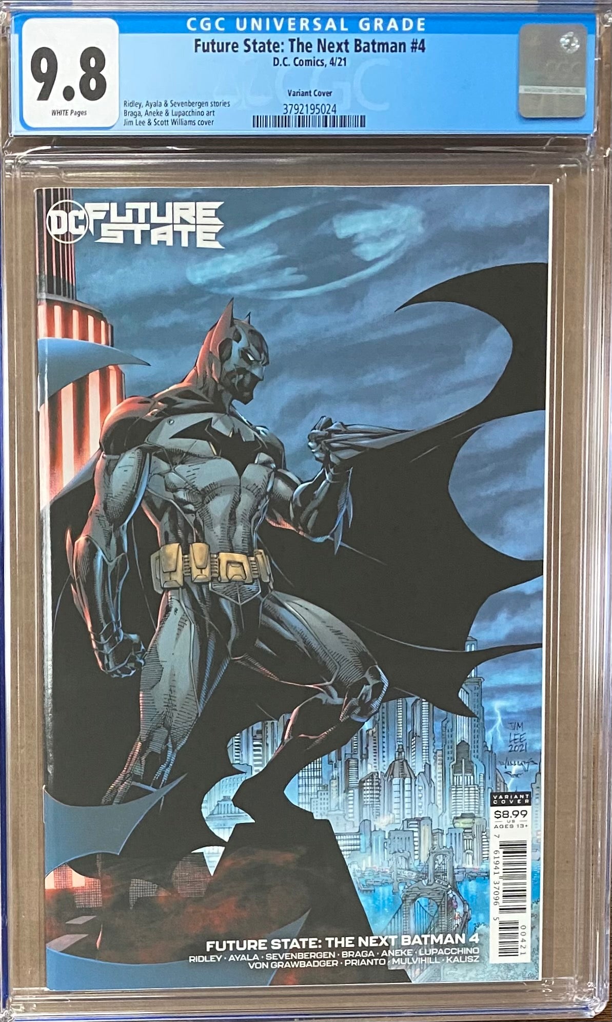 Future State: The Next Batman #4 Jim Lee Variant CGC 9.8 -