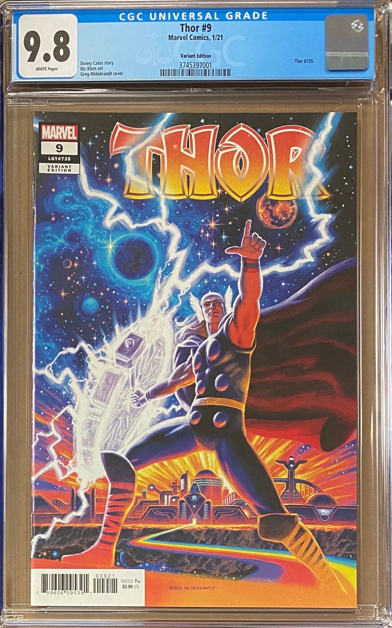 Thor #9 Hildebrandt Variant CGC 9.8