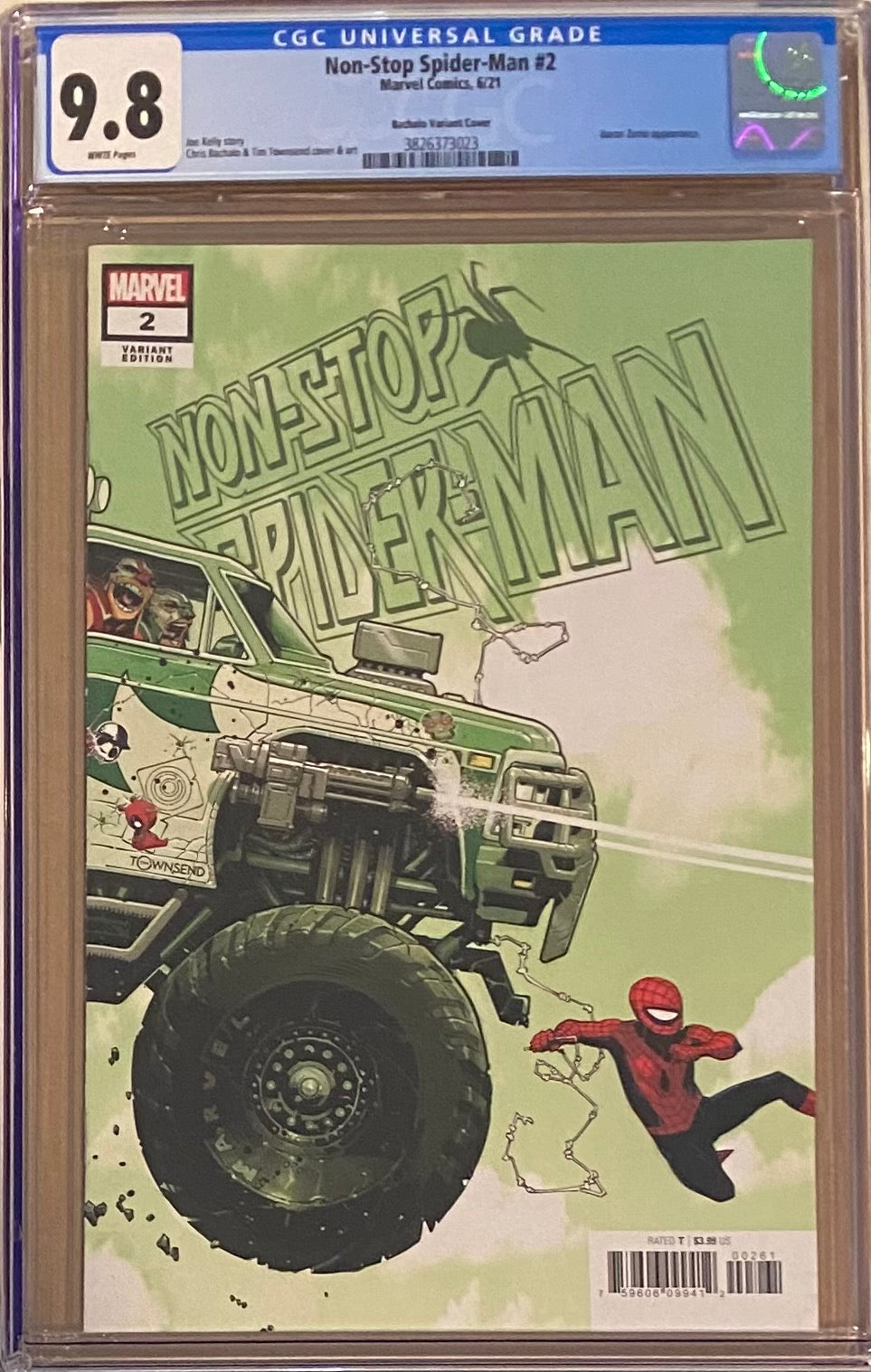 Non-Stop Spider-Man #2 Bachalo 1:25 Retailer Incenitve Variant CGC 9.8