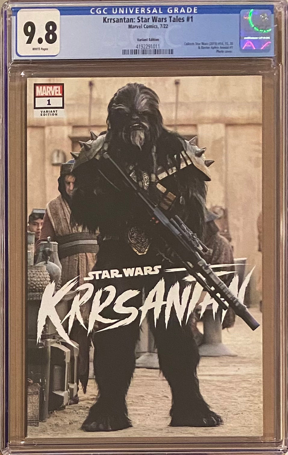 Star Wars: Krssantan #1 Photo Variant CGC 9.8