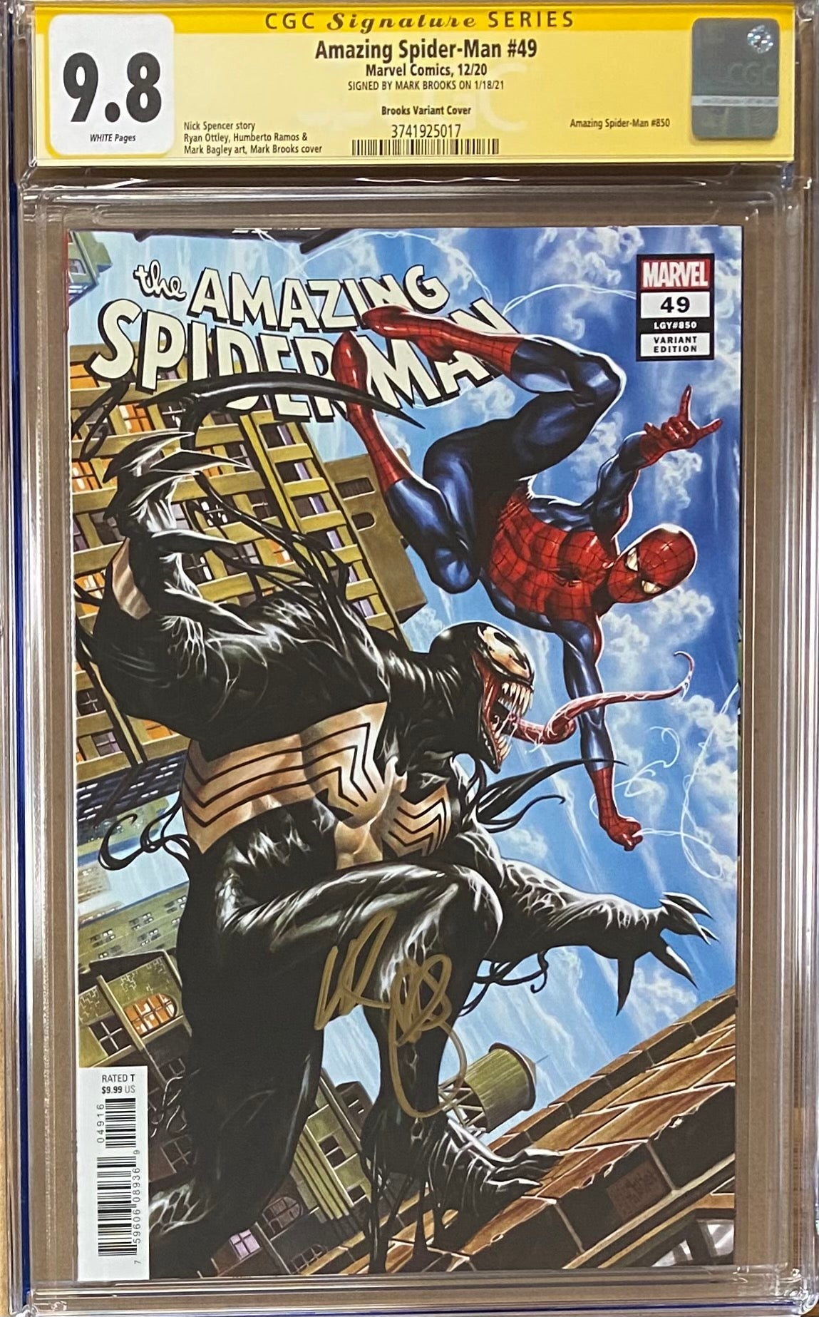 Amazing Spider-Man #850 (#49) Brooks Variant CGC 9.8 SS