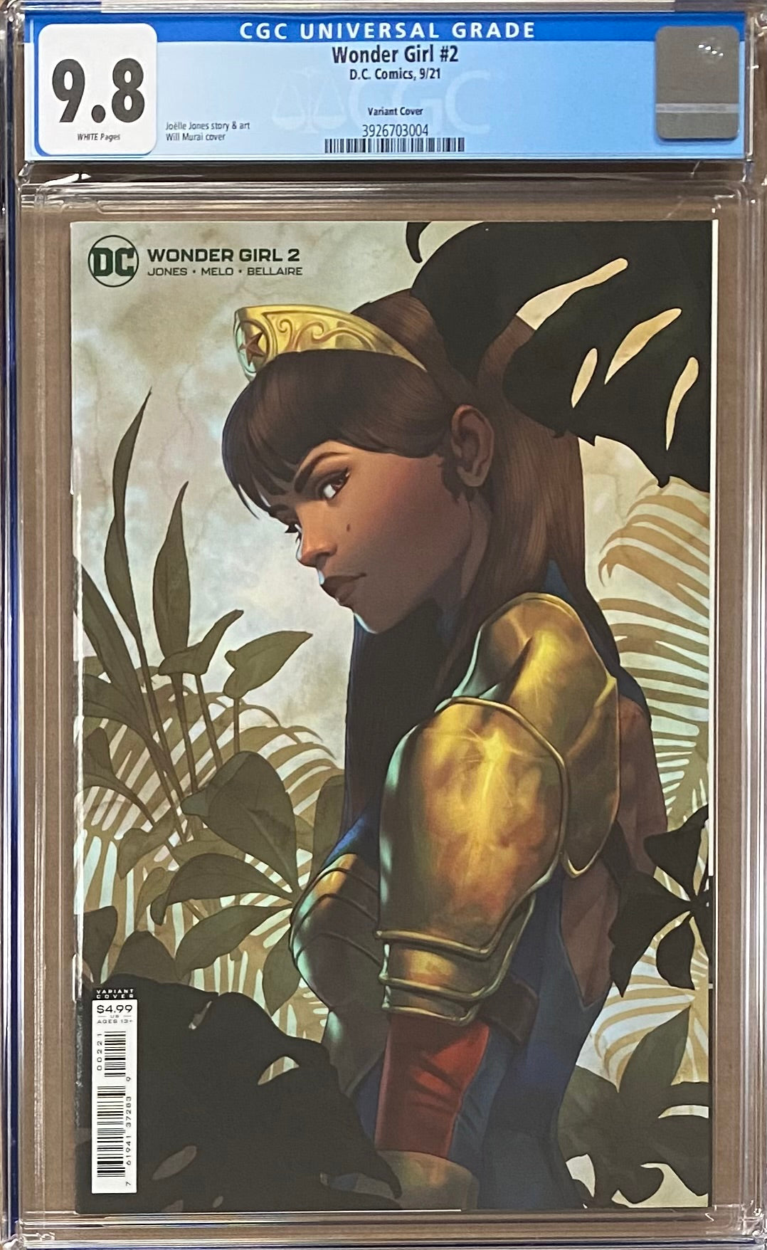 Wonder Girl #2 Variant CGC 9.8