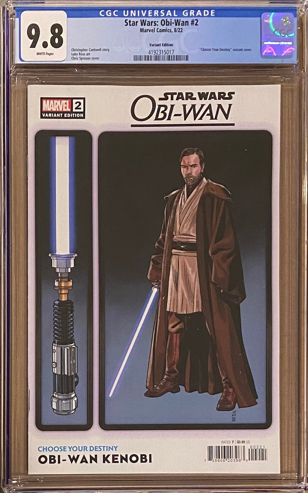 Star Wars: Obi-Wan #2 Sprouse Variant CGC 9.8