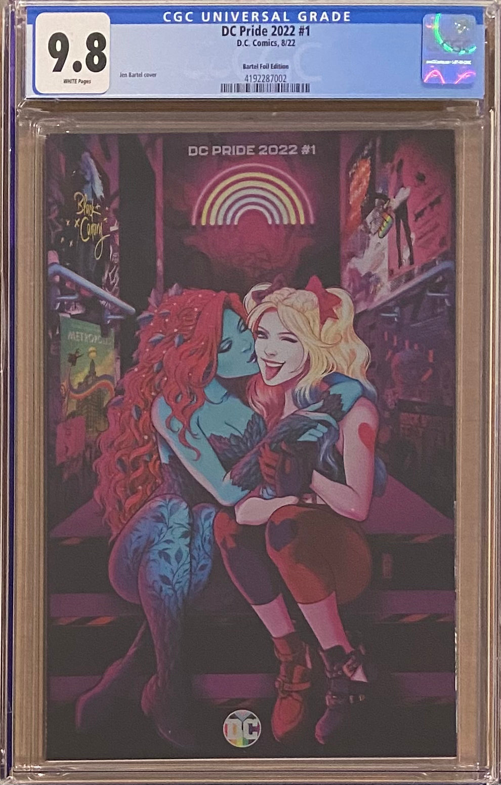 DC Pride 2022 #1 Bartel 1:25 Foil Retailer Incentive Variant CGC 9.8