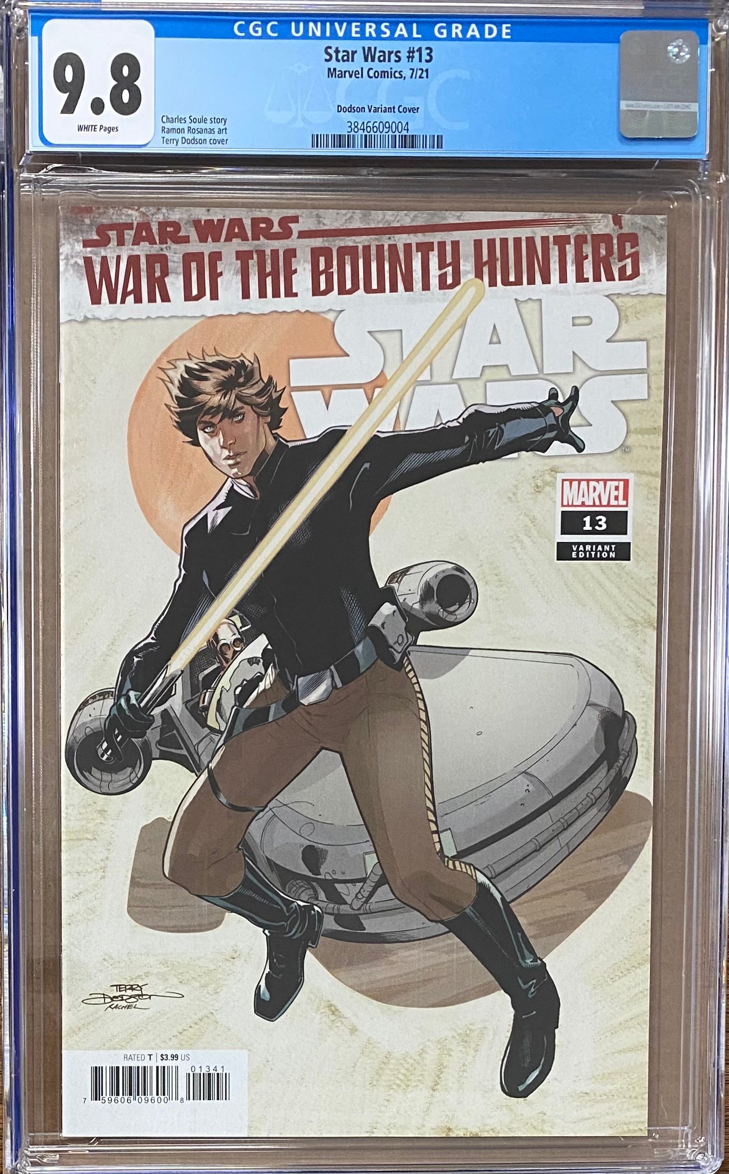 Star Wars #13 Dodson 1:25 Retailer Incentive Variant CGC 9.8 - War of the Bounty Hunters