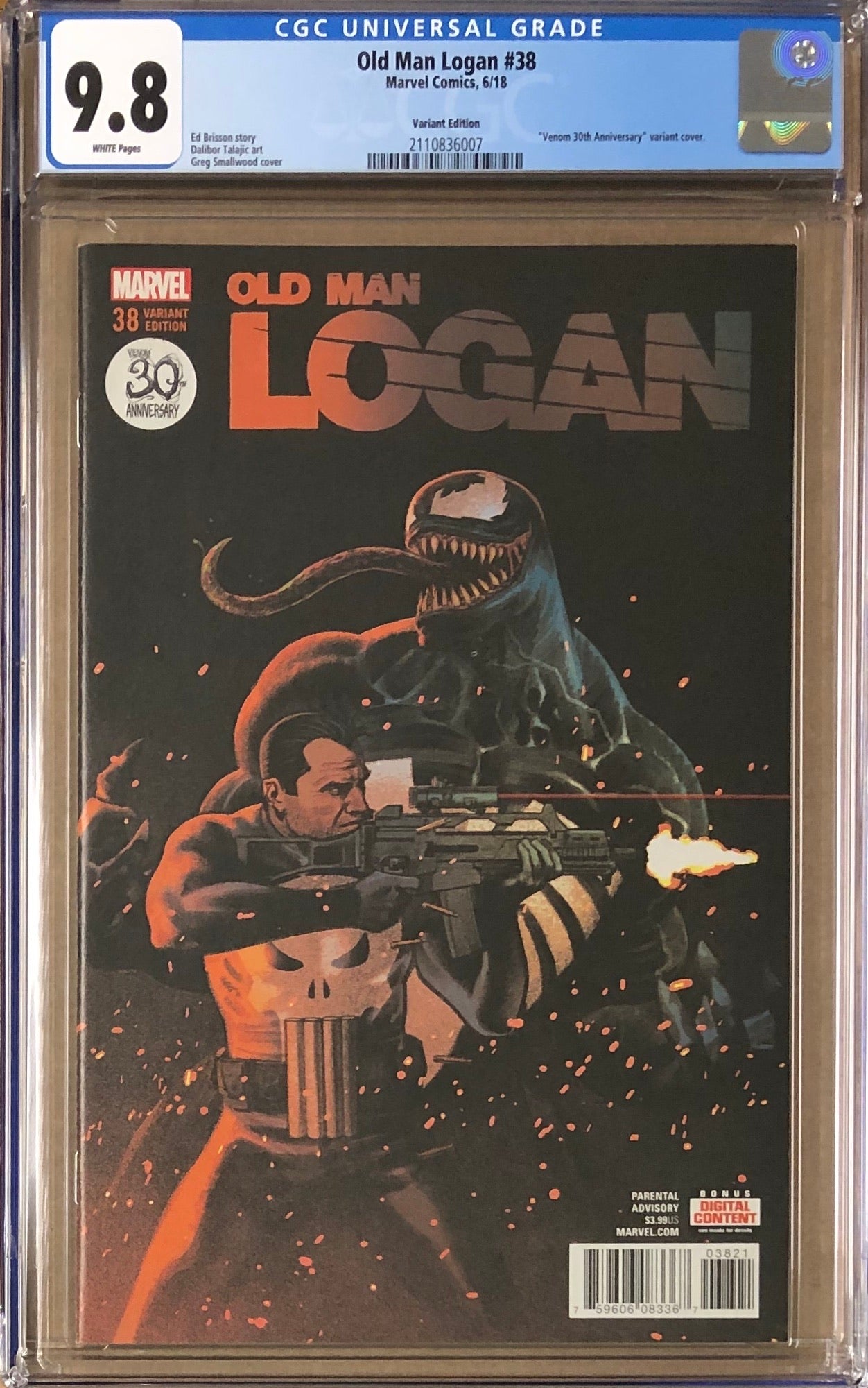 Old Man Logan #38 "Venom 30th Anniversary Variant" CGC 9.8