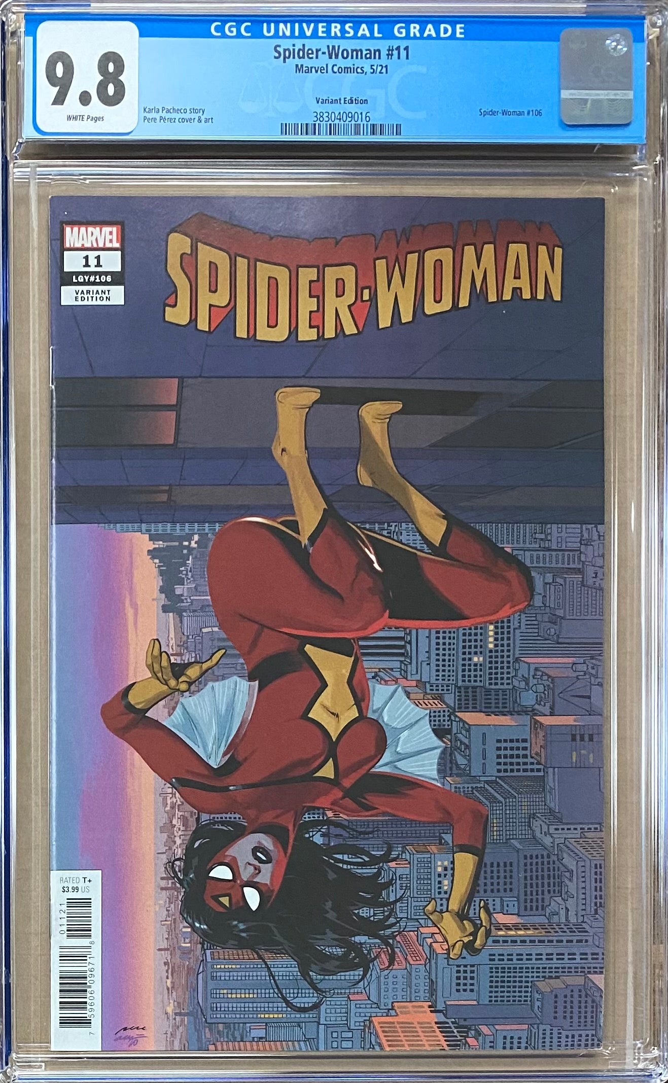 Spider-Woman #11 Perez Retailer Incentive Variant CGC 9.8