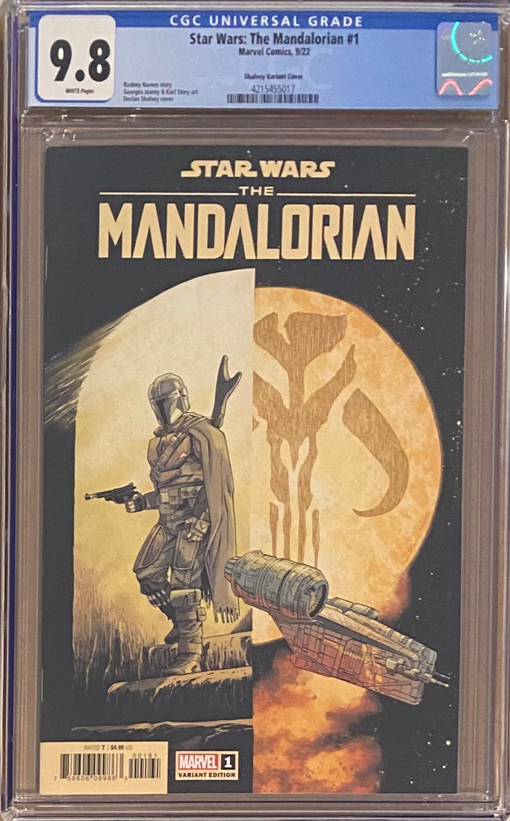 Star Wars: The Mandalorian #1 Shalvey Variant CGC 9.8
