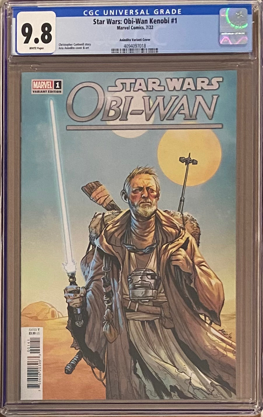 Star Wars: Obi-Wan #1 Anindito 1:25 Retailer Incentive Variant CGC 9.8
