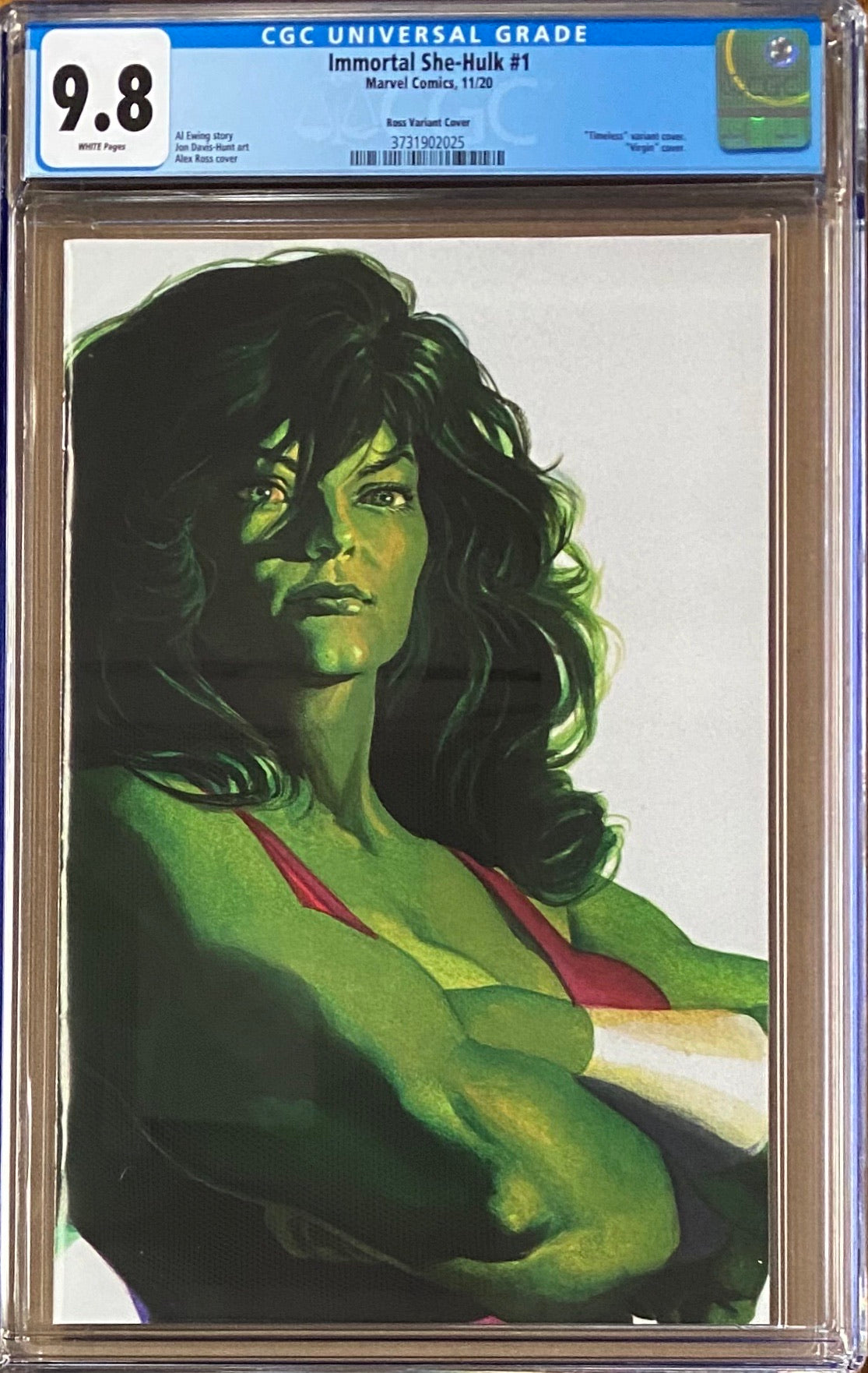 Immortal She-Hulk #1 Alex Ross "Timeless" Variant CGC 9.8
