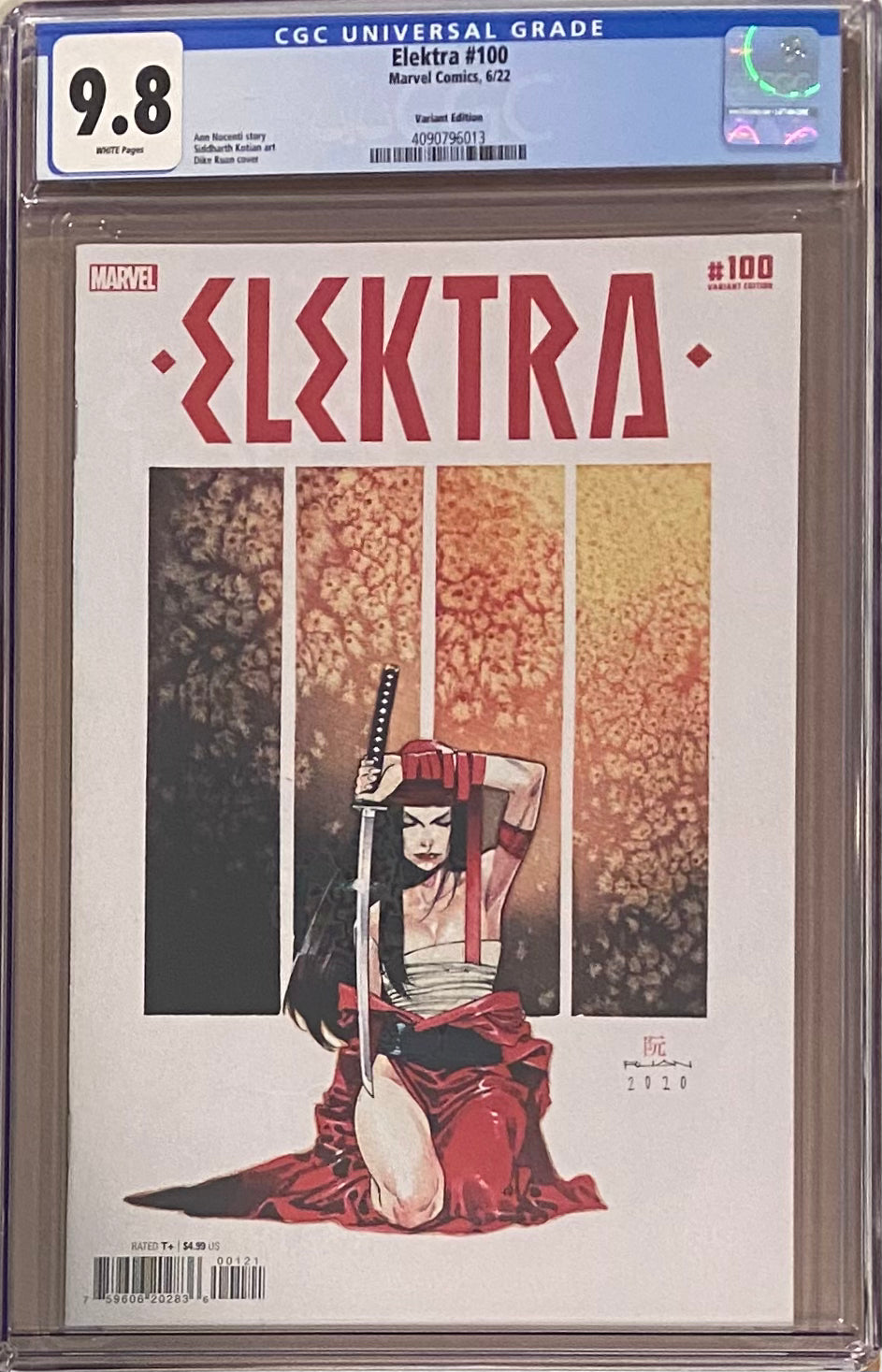 Elektra #100 Ruan Variant CGC 9.8