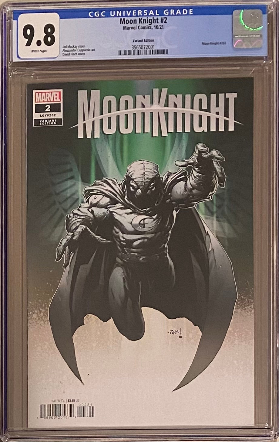 Moon Knight #2 Finch 1:25 Retailer Incentive Variant CGC 9.8