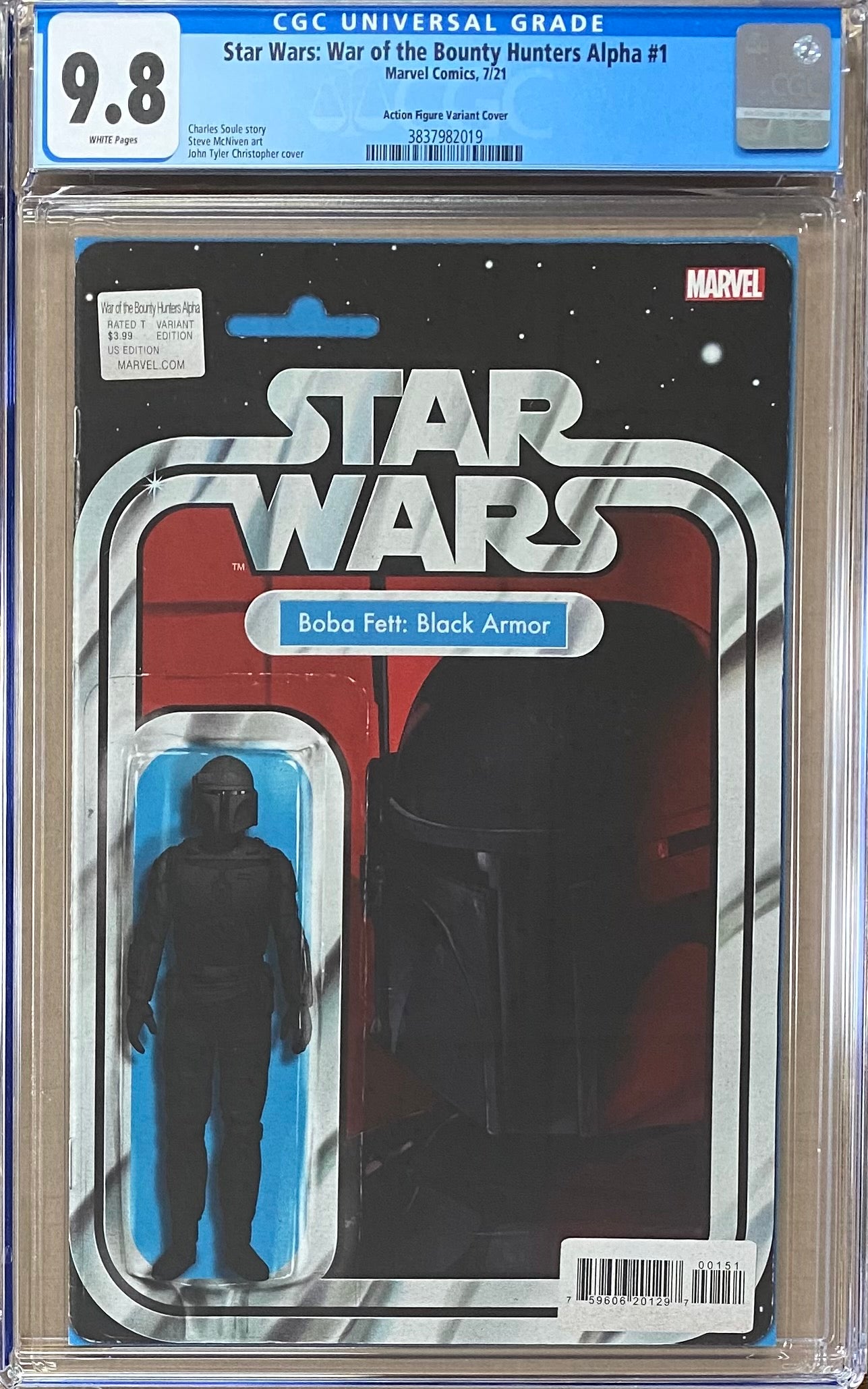 Star Wars: War of the Bounty Hunters Alpha #1 Action Figure Variant CGC 9.8