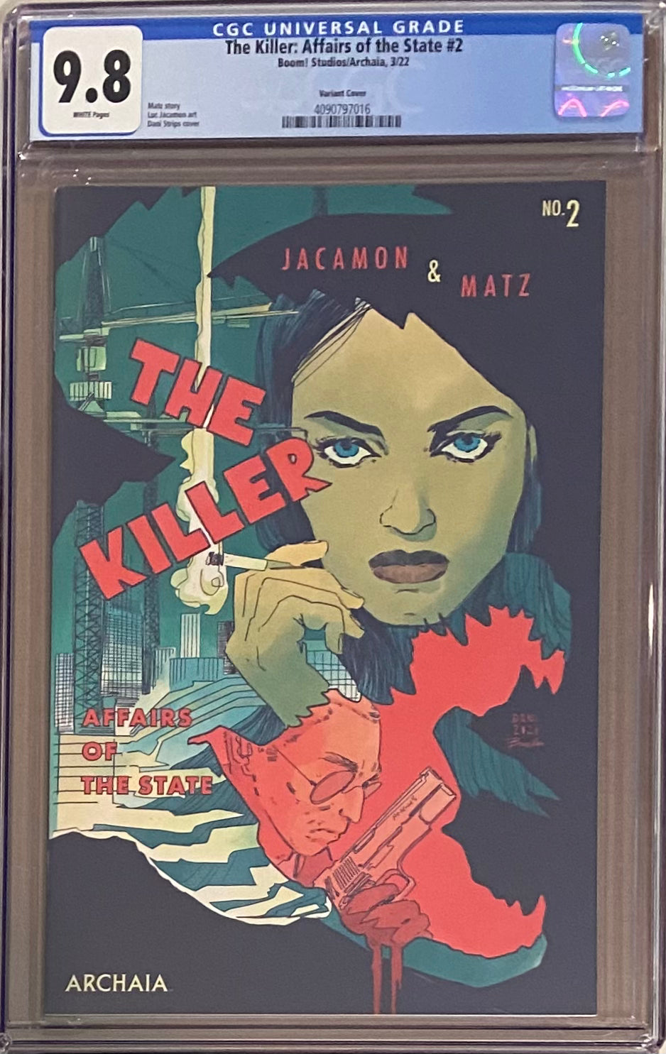 The Killer: Affairs of the State #2 Variant CGC 9.8