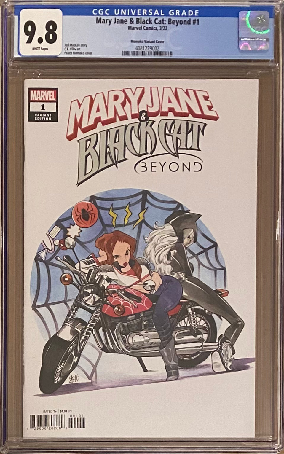 Mary Jane & Black Cat: Beyond #1 Momoko Variant CGC 9.8