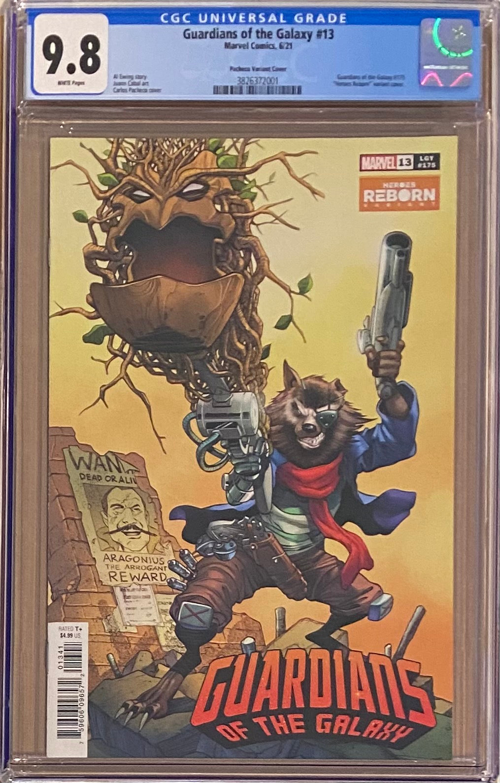 Guardians of the Galaxy #13 "Heroes Reborn" Variant CGC 9.8