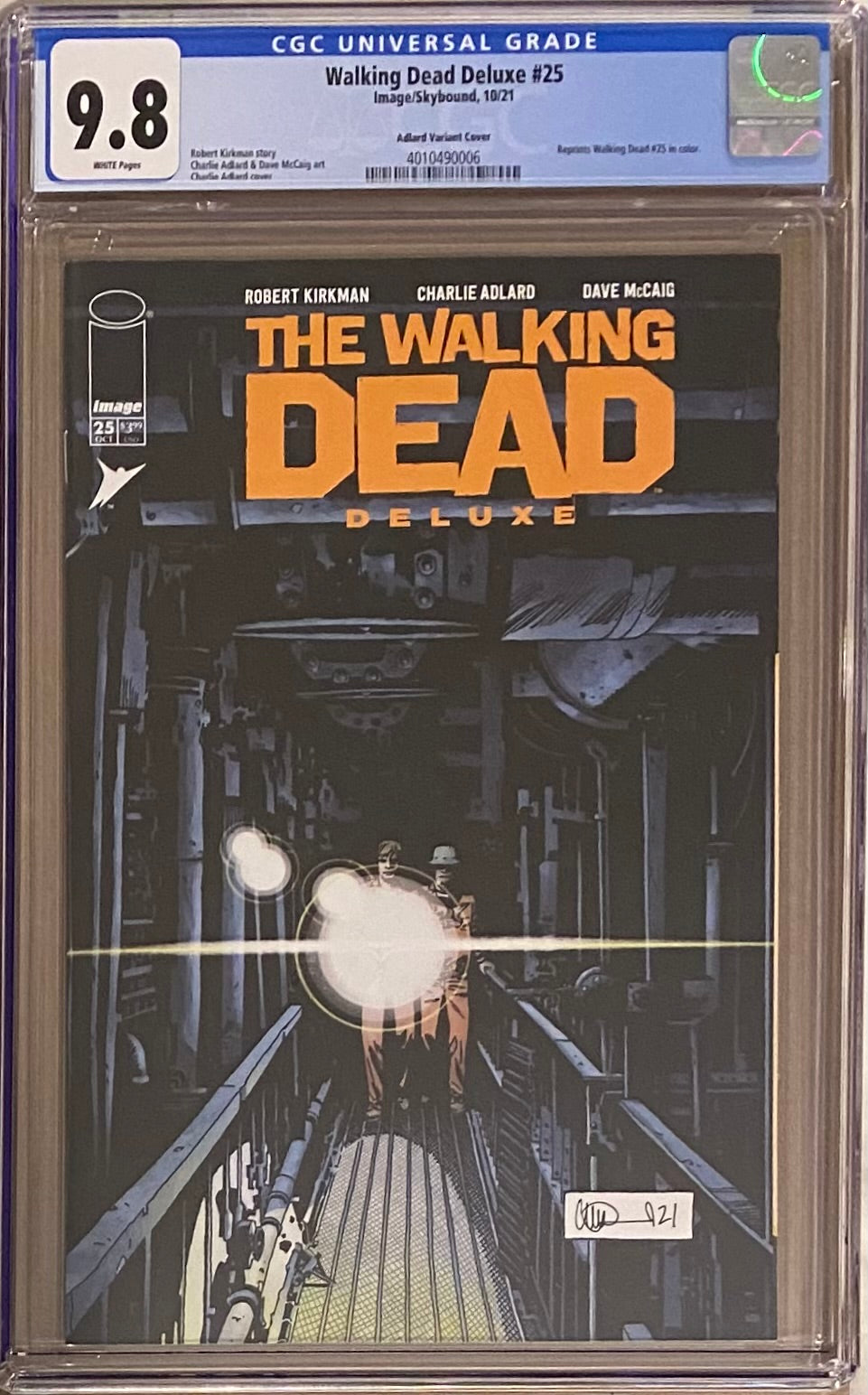 Walking Dead Deluxe #25 Adlard Variant CGC 9.8