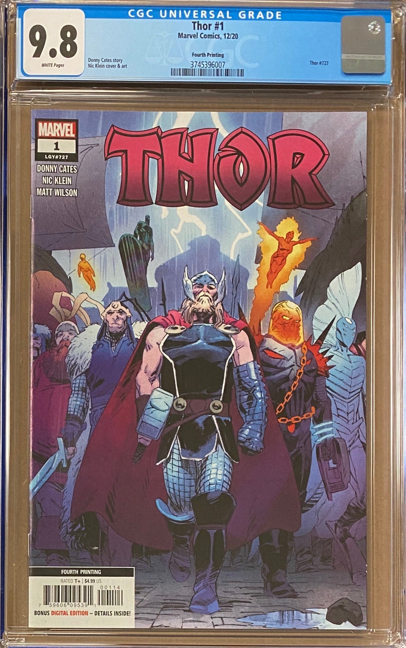 Thor #1 Fourth Printing CGC 9.8