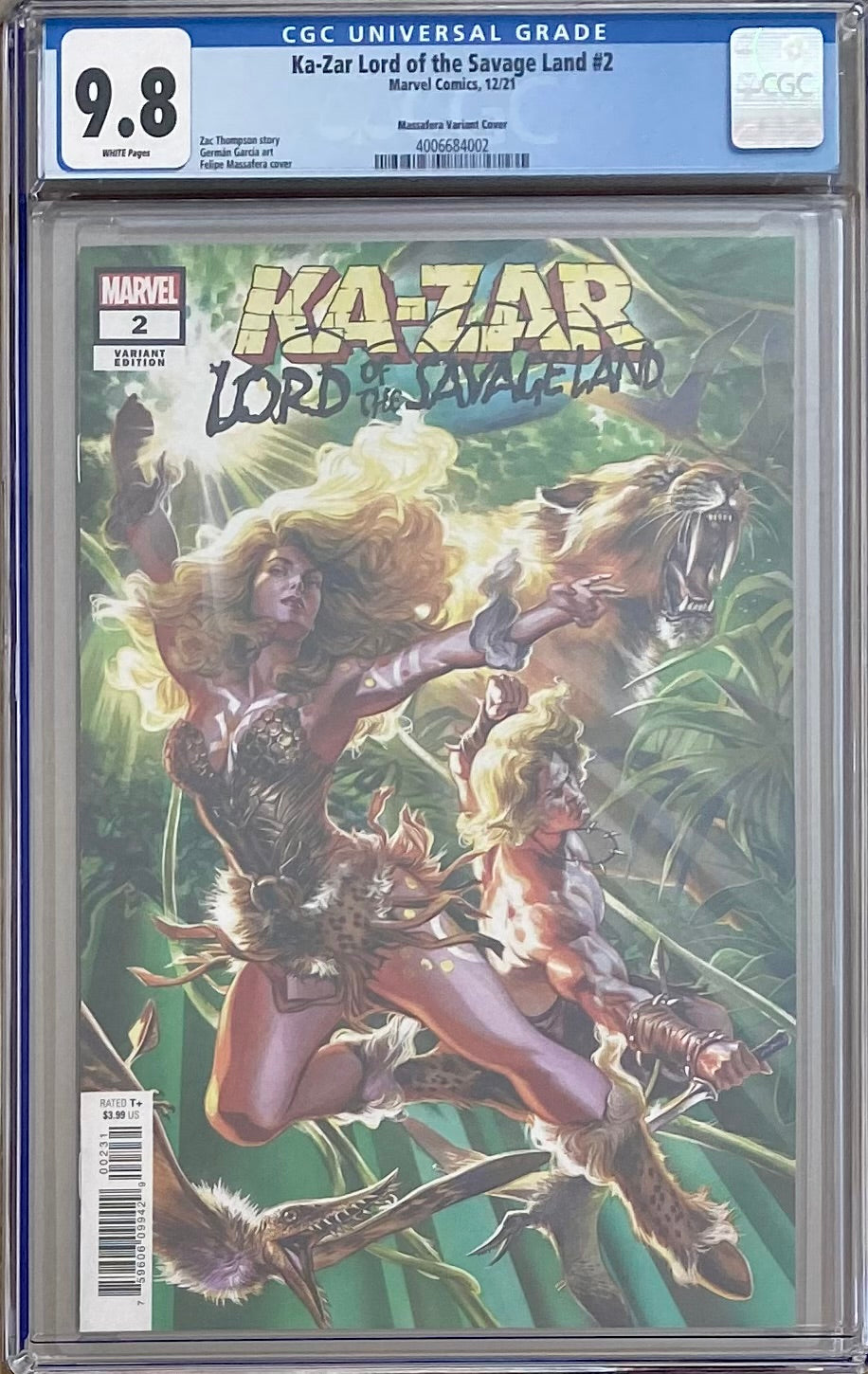 Ka-Zar: Lord of the Savage Land #2 Massafera Variant CGC 9.8