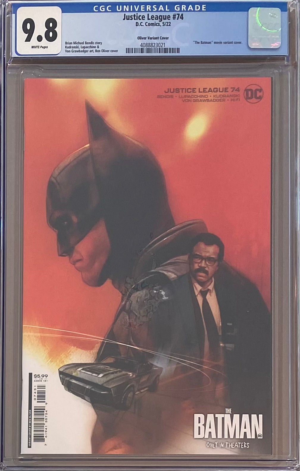 Justice League #74 Oliver "The Batman" Variant CGC 9.8