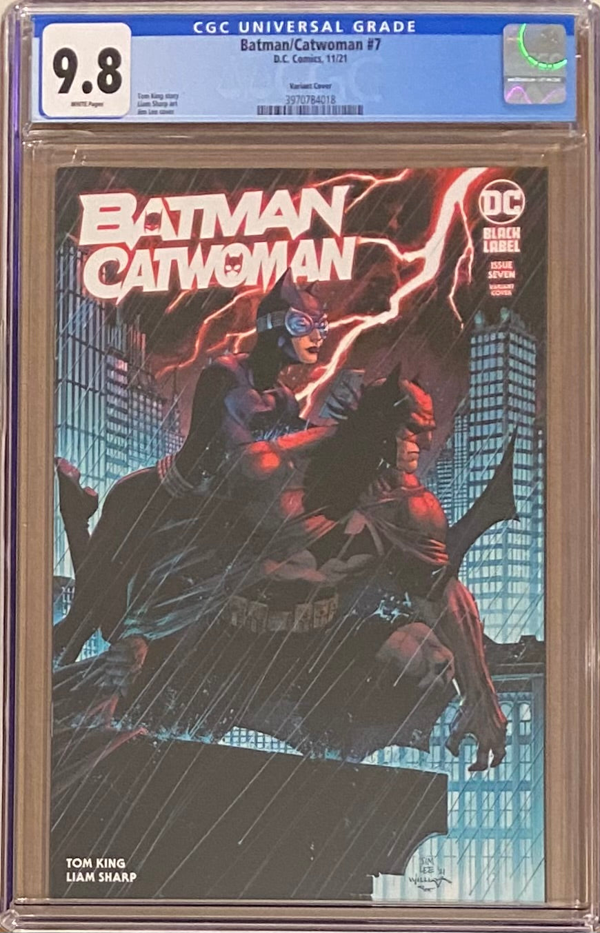 Batman Catwoman #7 Lee Variant DC Black Label CGC 9.8