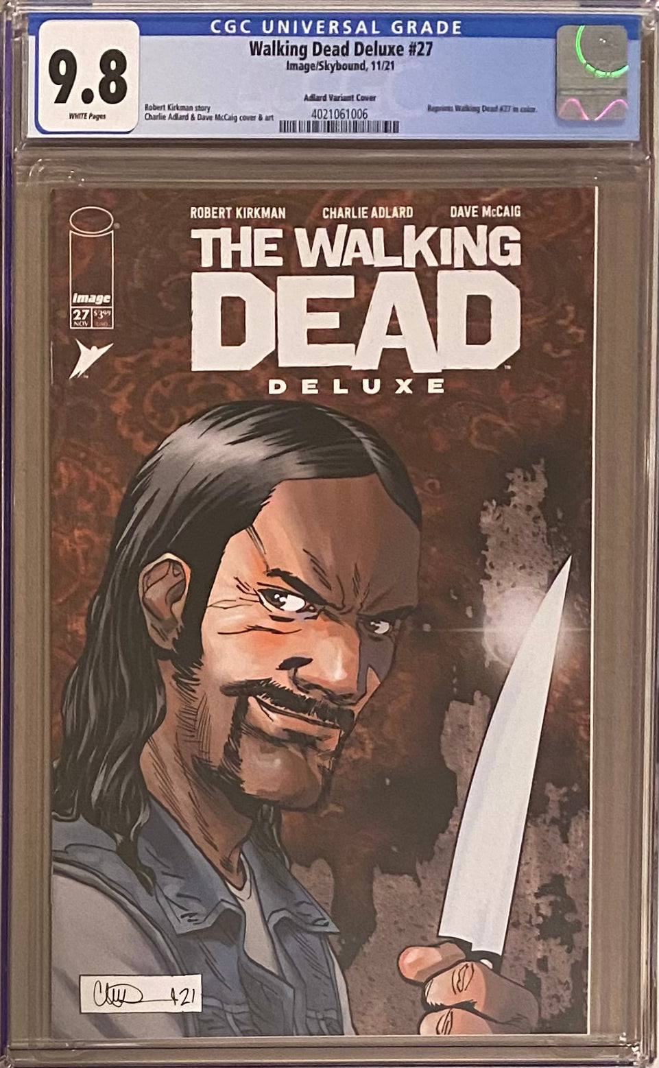 Walking Dead Deluxe #27 Adlard Variant CGC 9.8