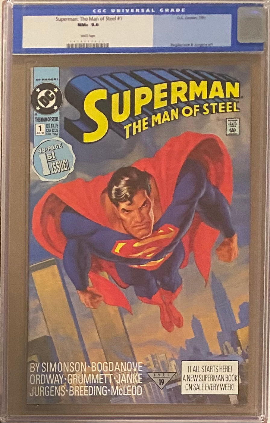 Superman: The Man of Steel #1 CGC 9.6