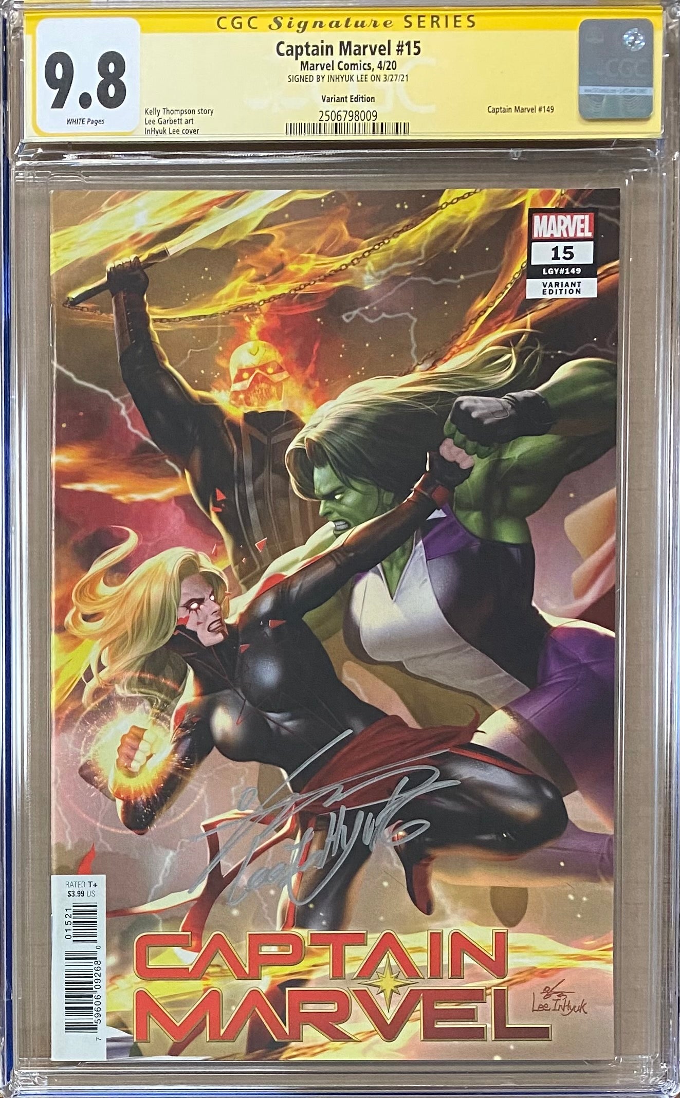 Captain Marvel #15 InHyuk Lee Connecting Variant CGC 9.8 SS