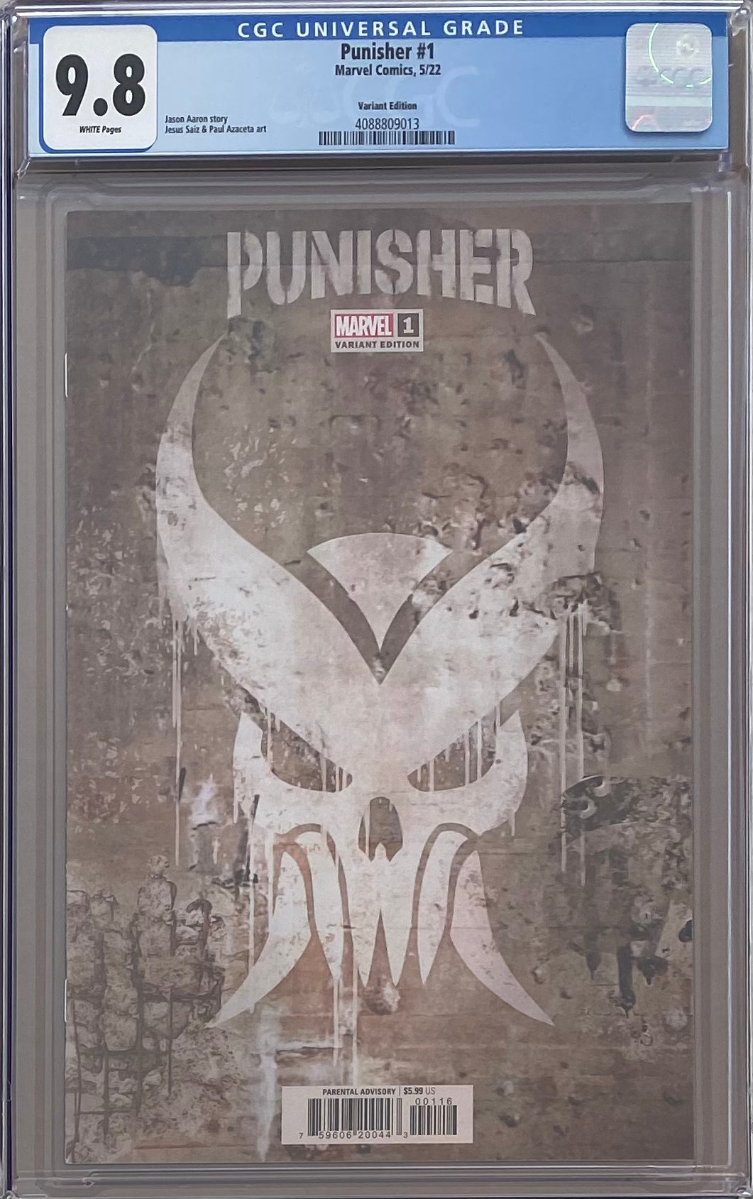 Punisher #1 Spoiler Variant CGC 9.8