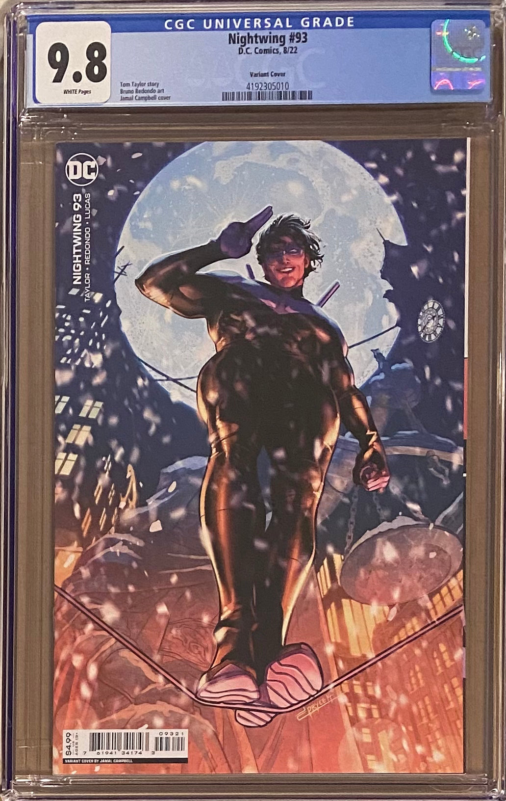 Nightwing #93 Campbell Variant CGC 9.8