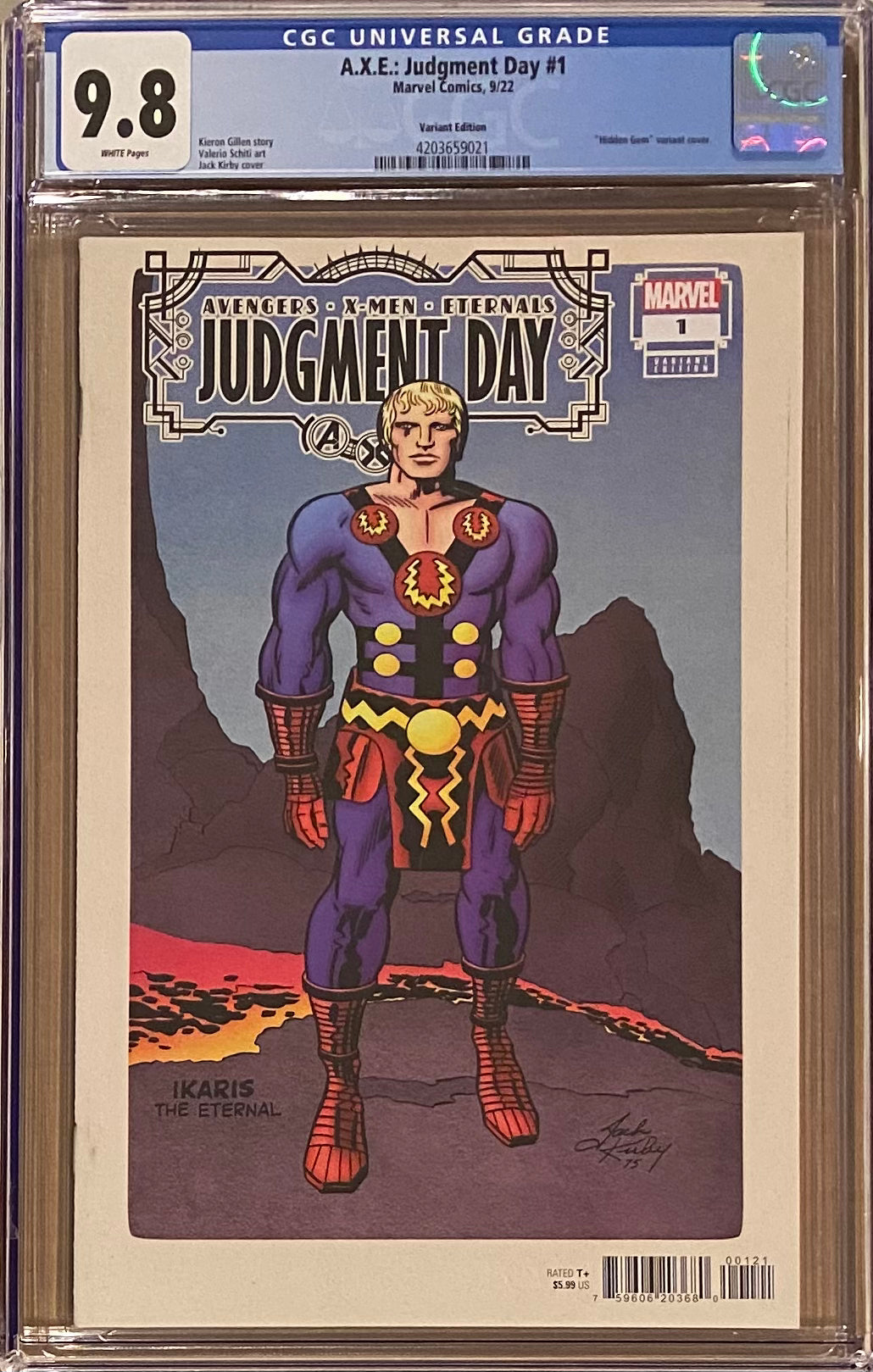 A.X.E.: Judgment Day #1 Kirby 1:50 Retailer Incentive Variant CGC 9.8