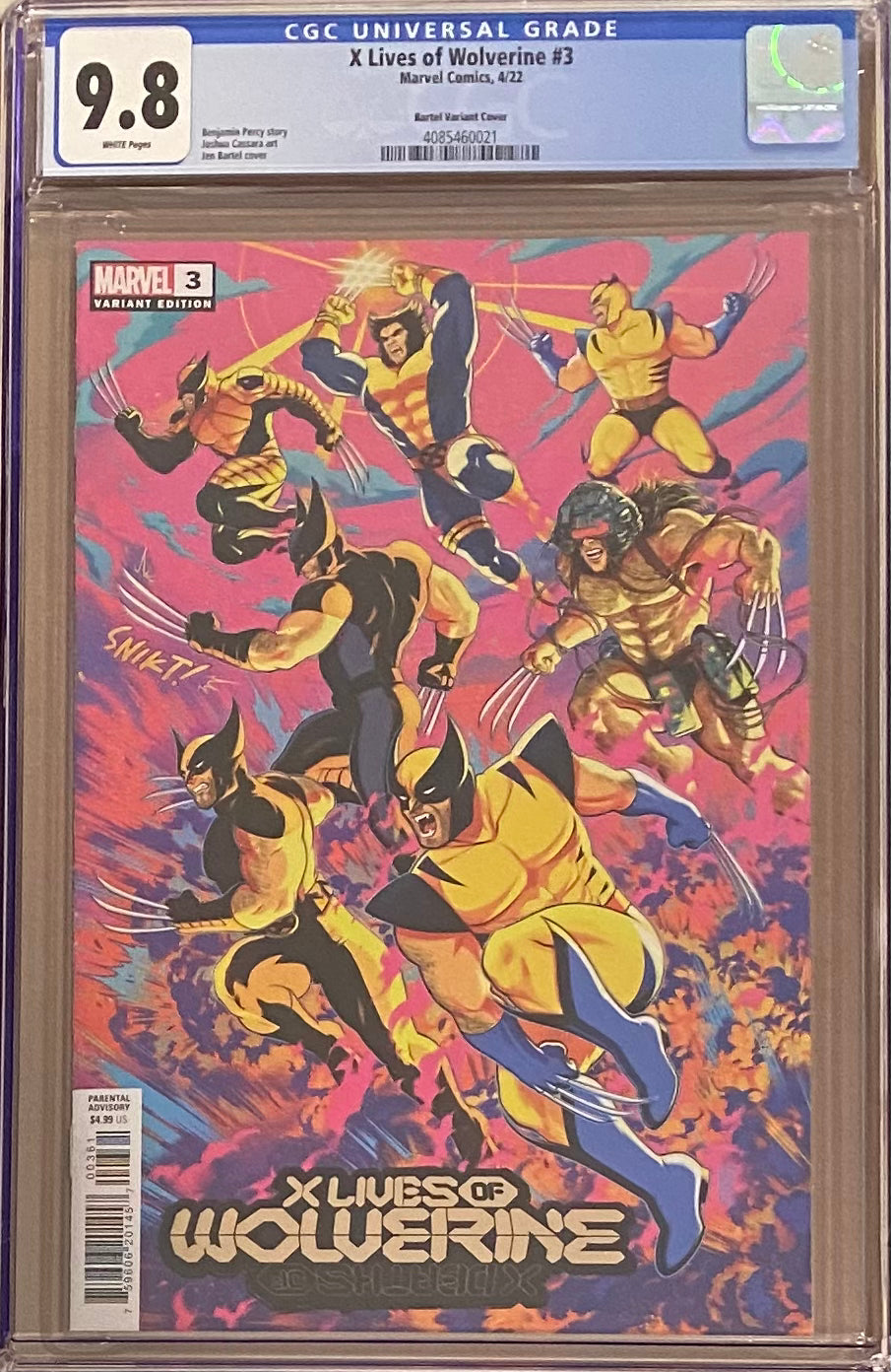 X Lives of Wolverine #3 Bartel Variant CGC 9.8