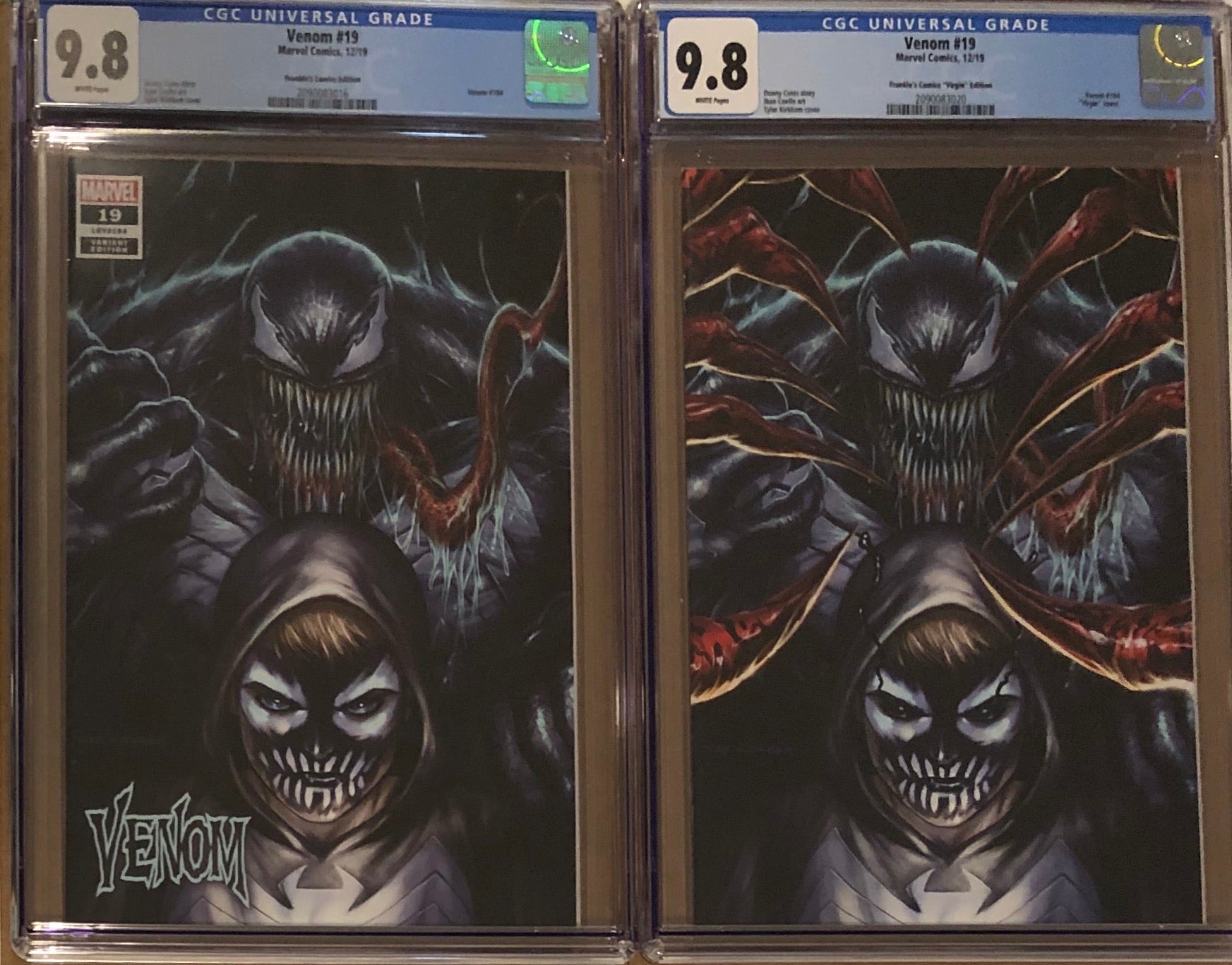 Venom #19 Tyler Kirkham BeachBum Comics Exclusive Regular/Virgin CGC 9.8 Set