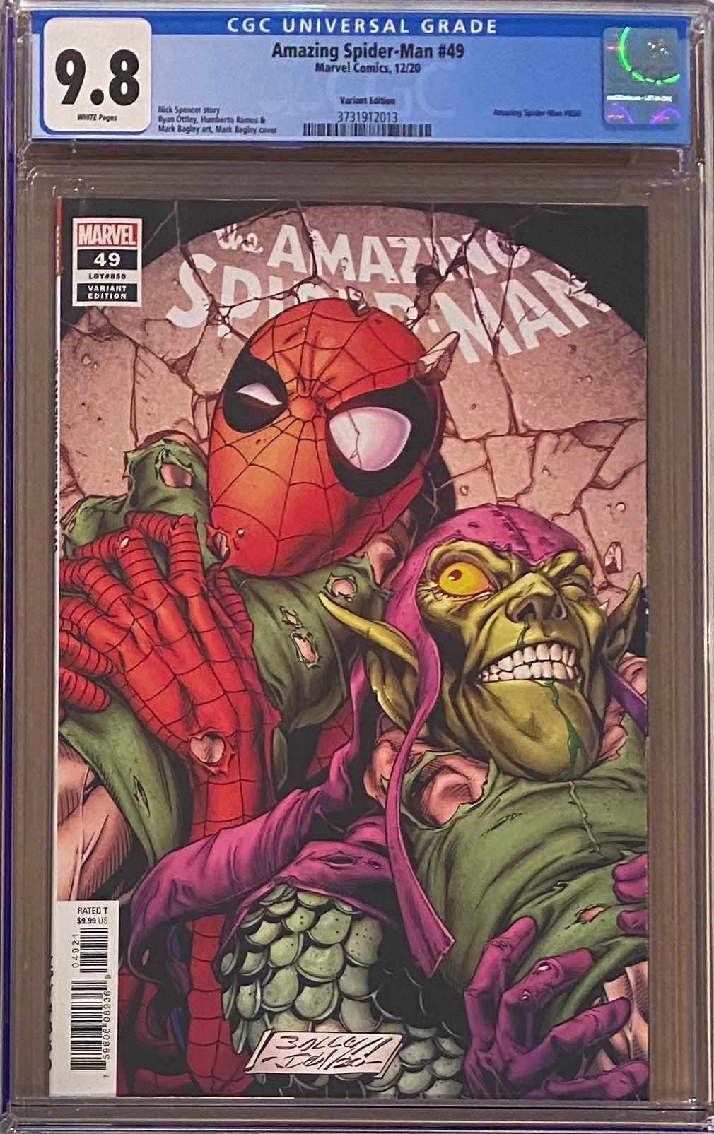 Amazing Spider-Man #850 (#49) Bagley Variant CGC 9.8