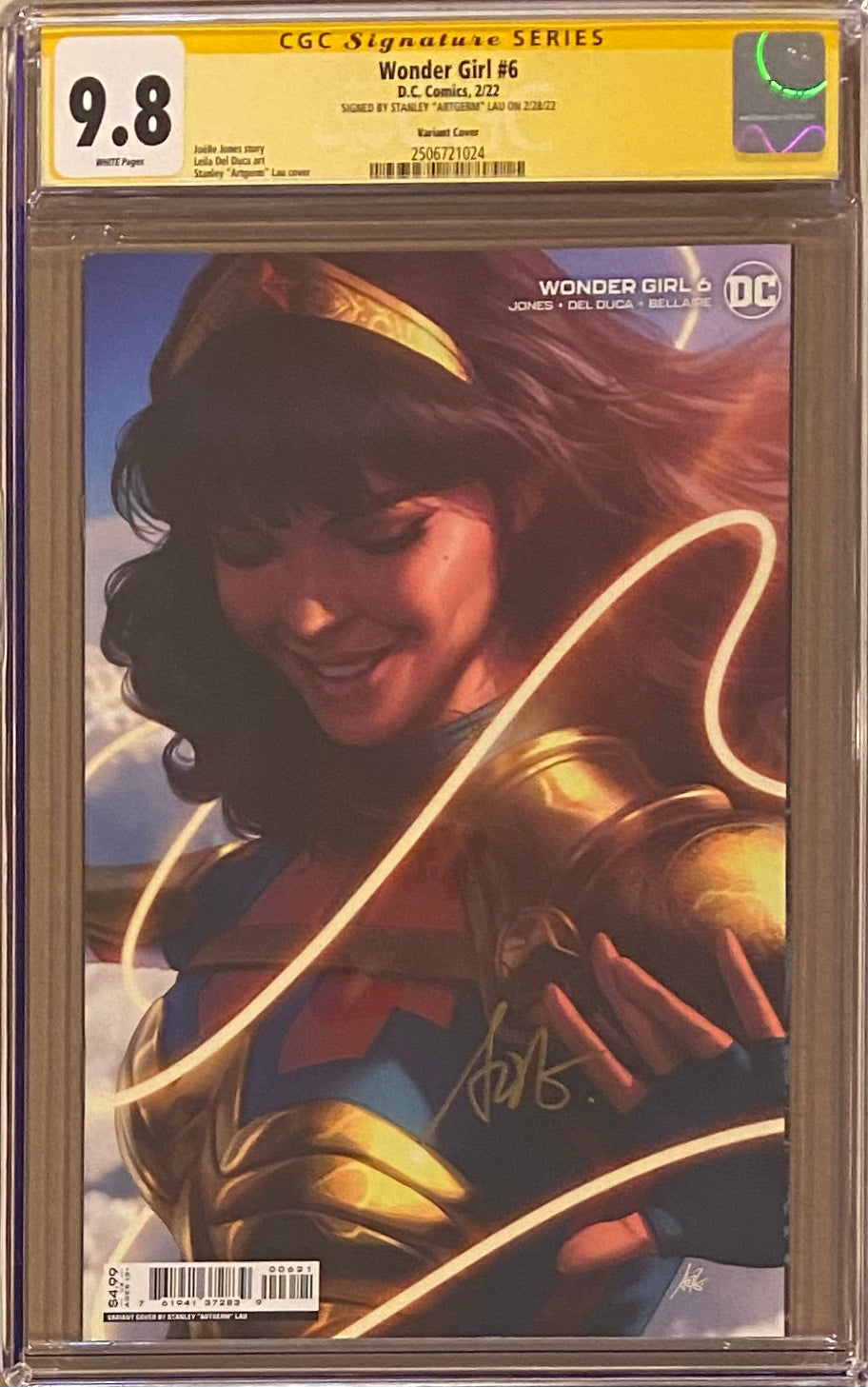 Wonder Girl #6 Artgerm Variant CGC 9.8 SS