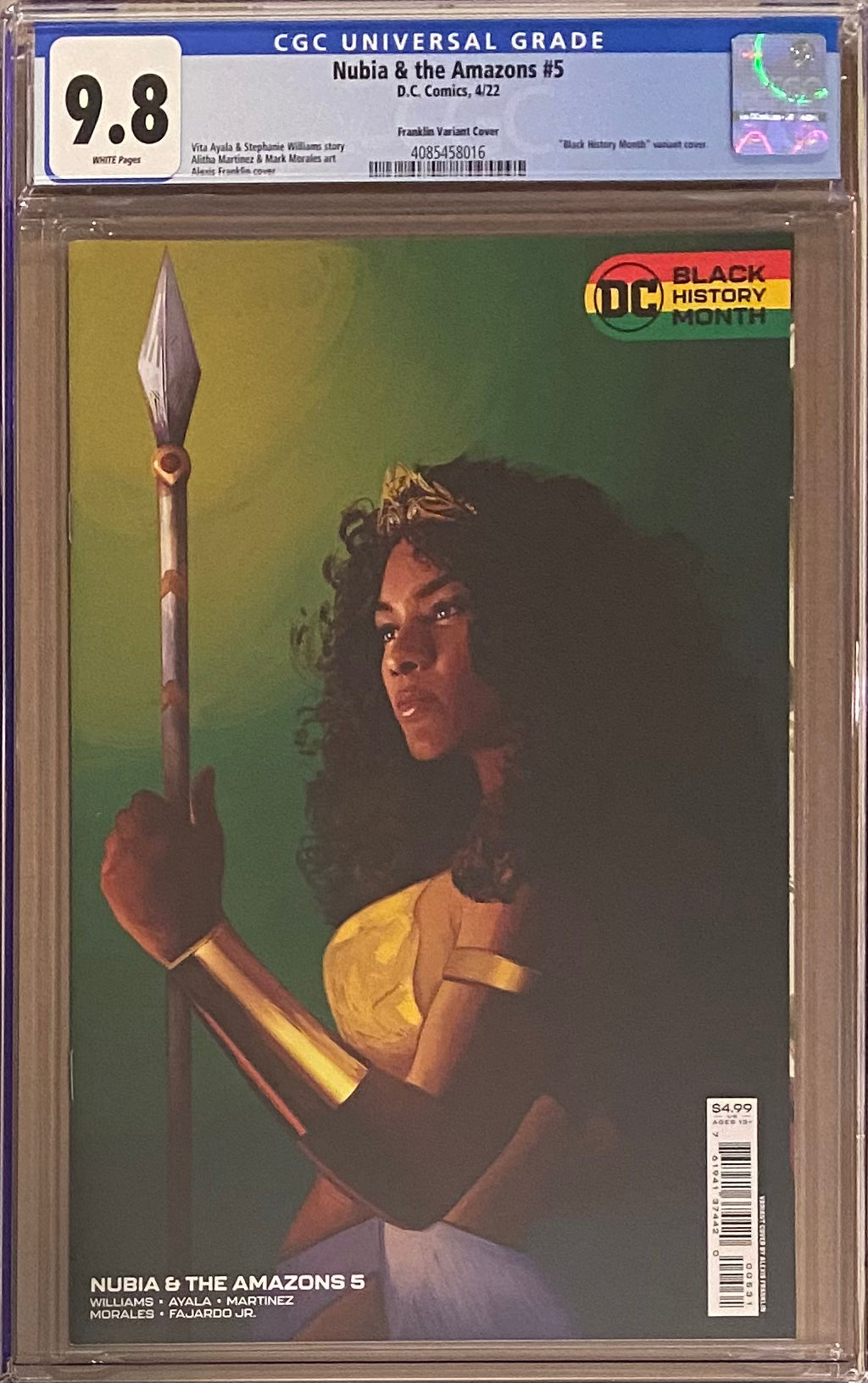 Nubia and the Amazons #5 Franklin Variant CGC 9.8