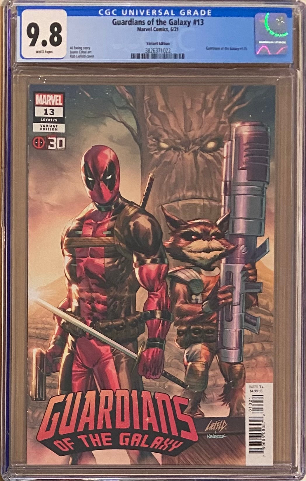 Guardians of the Galaxy #13 Liefeld Deadpool 30th Anniversary Variant CGC 9.8