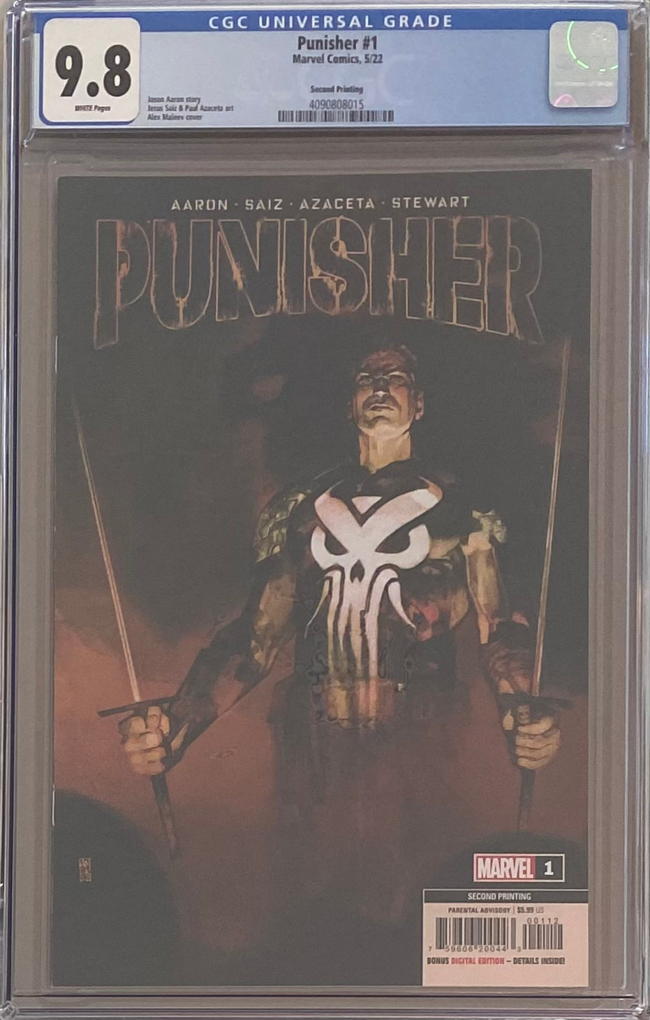 Punisher #1 Second Printing CGC 9.8