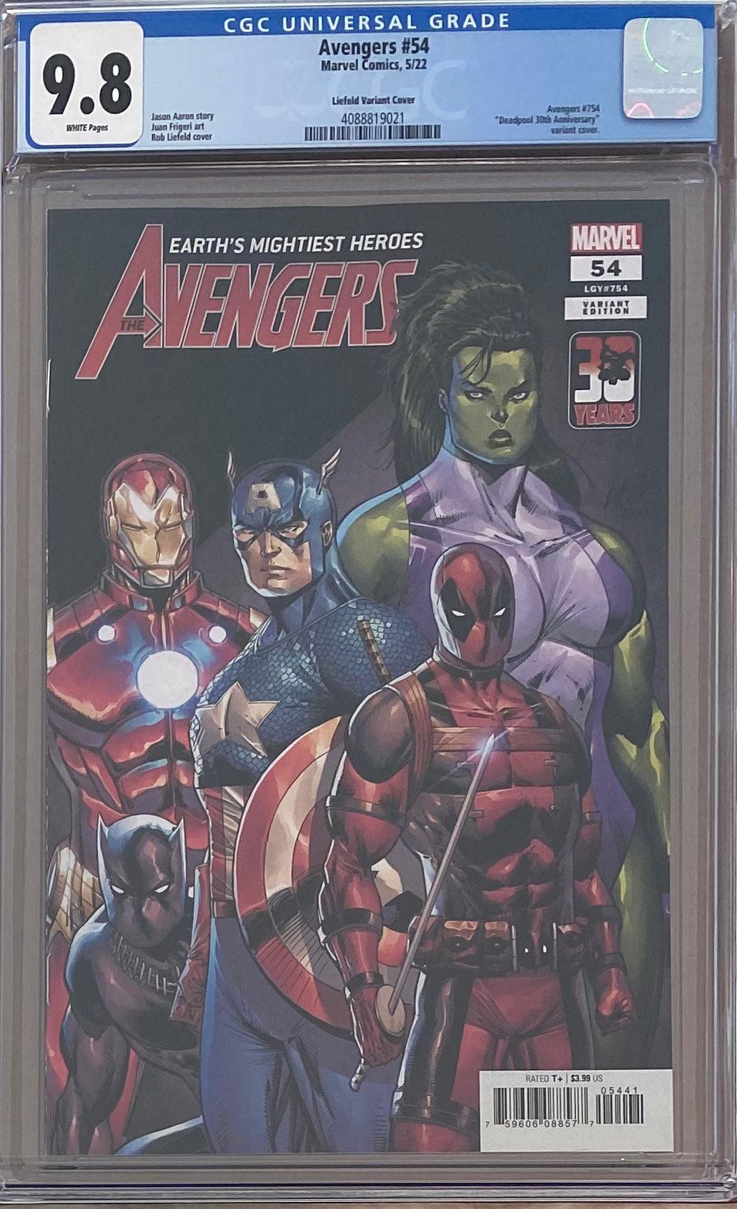 Avengers #54 Liefeld Deadpool 30th Anniversary Variant CGC 9.8