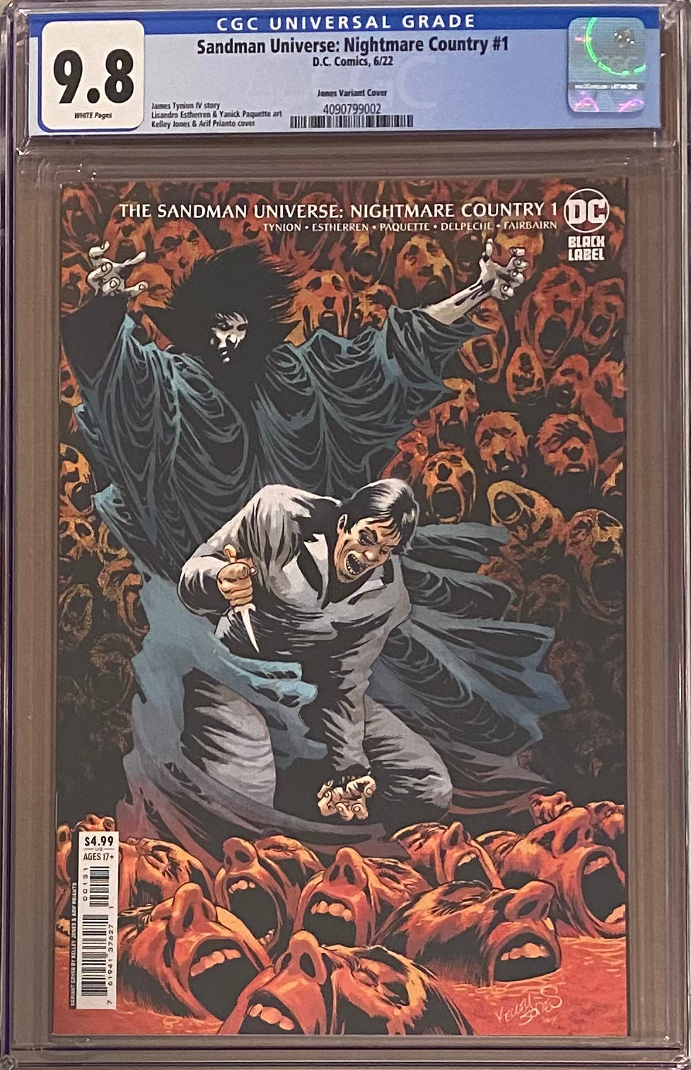 Sandman Universe: Nightmare Country #1 Bueno 1:50 Retailer Incentive Variant DC Black Label CGC 9.8