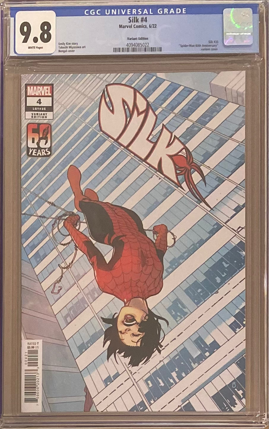 Silk #4 Bengal Spider-Man Variant CGC 9.8