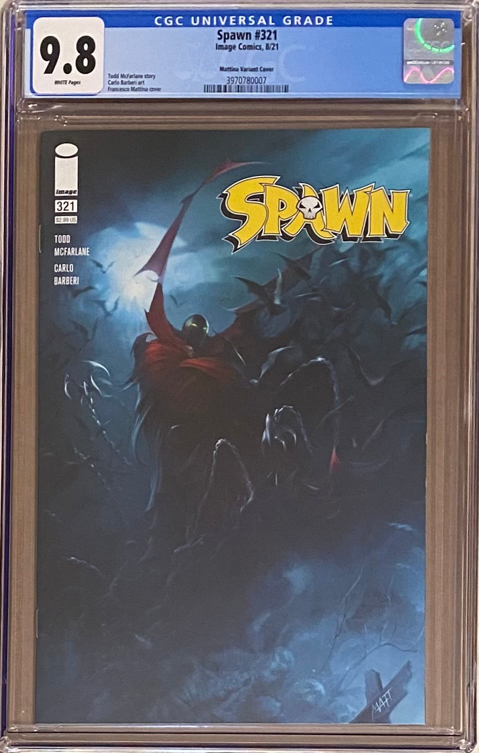 Spawn #321 Mattina Variant CGC 9.8