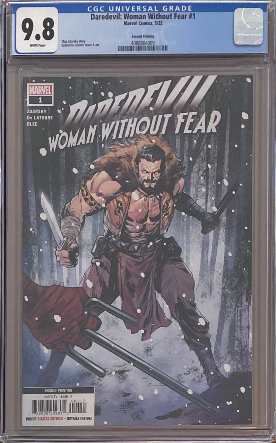 Daredevil: Woman Without Fear #1 Second Printing CGC 9.8