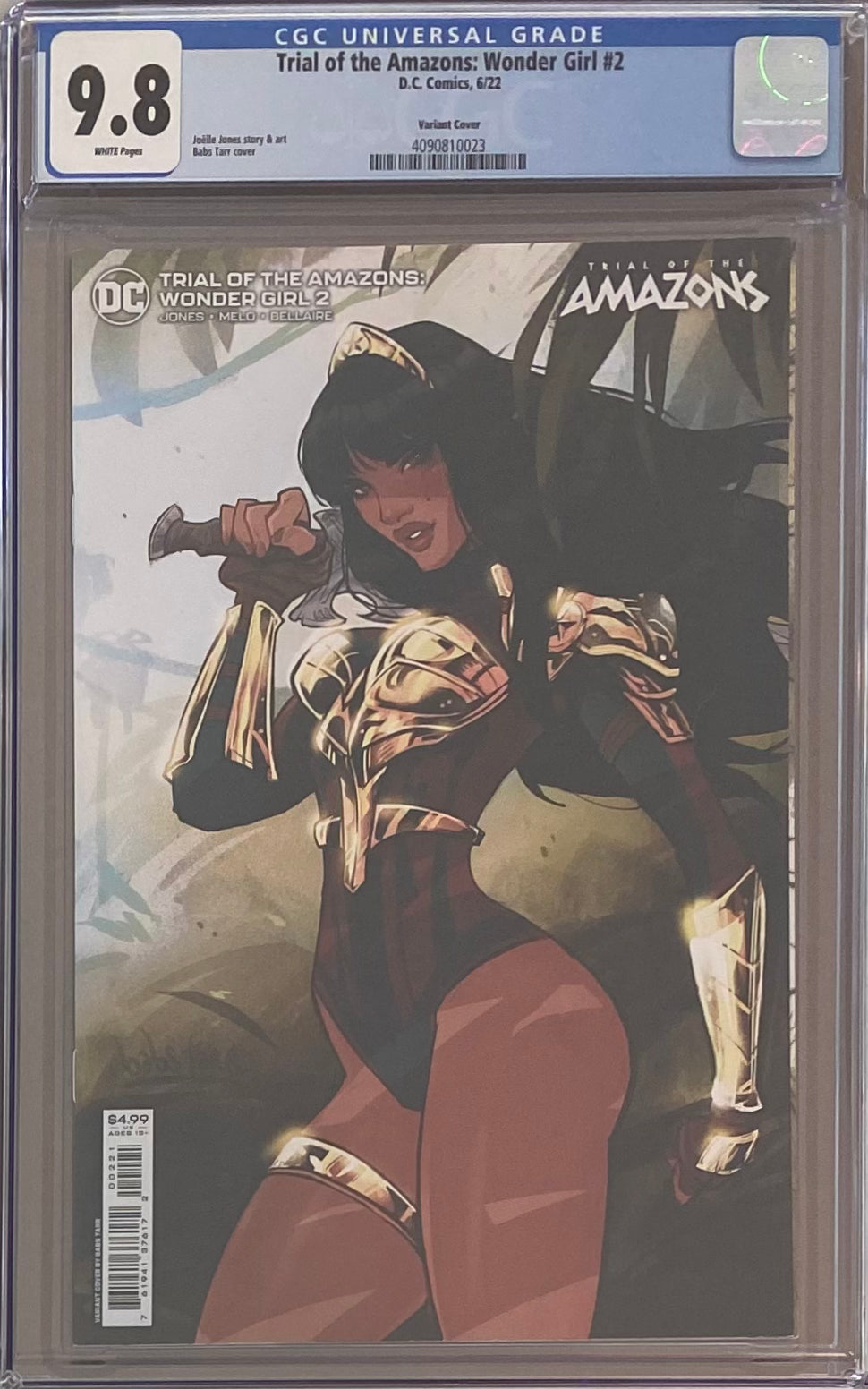 Trial of the Amazons: Wonder Girl #2 Tarr Variant CGC 9.8