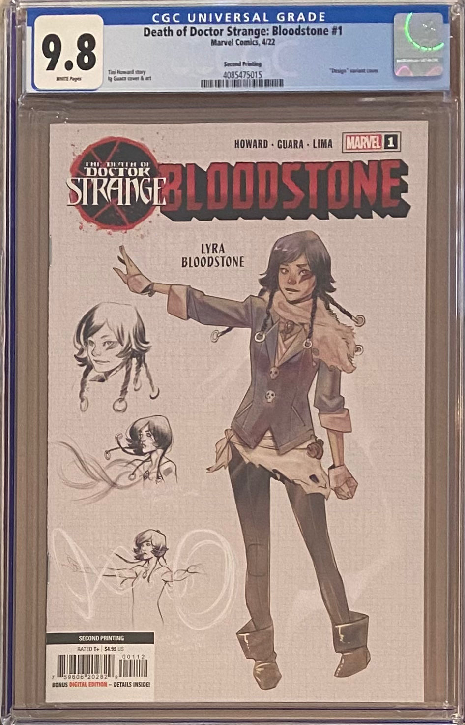 The Death of Doctor Strange: Bloodstone #1 Second Printing CGC 9.8