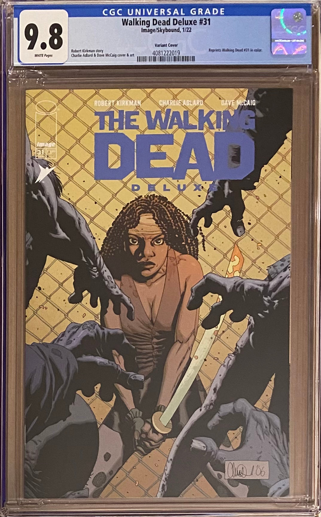 Walking Dead Deluxe #31 Variant CGC 9.8
