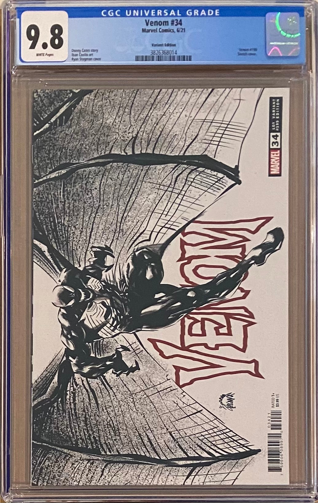 Venom #34 Stegman 1:100 Retailer Incentive Variant CGC 9.8