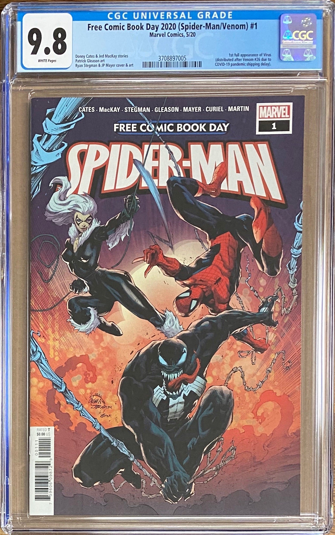 Free Comic Book Day 2020 - Spider-Man/Venom #1 CGC 9.8